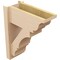 Ekena Millwork 8-in W x 18-in D x 22-in H Balboa Trad Rough Cedar Woodgrain TimberThane Outlooker, Primed Tan OUTUR080X18X22BOA04RCPR - alternate 2